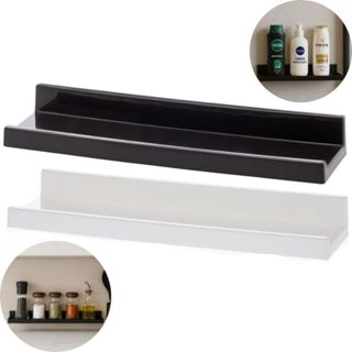 Prateleira Plástica Paramount Decoração Banheiro Cozinha Despensa - Com Kit de Instalação em Oferta na Shopee