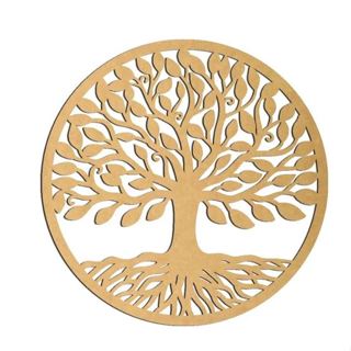 Quadro Decorativo Mandala Sala, Quarto e Cozinha Em MDF-3mm CRU Árvore Da Vida em Oferta na Shopee