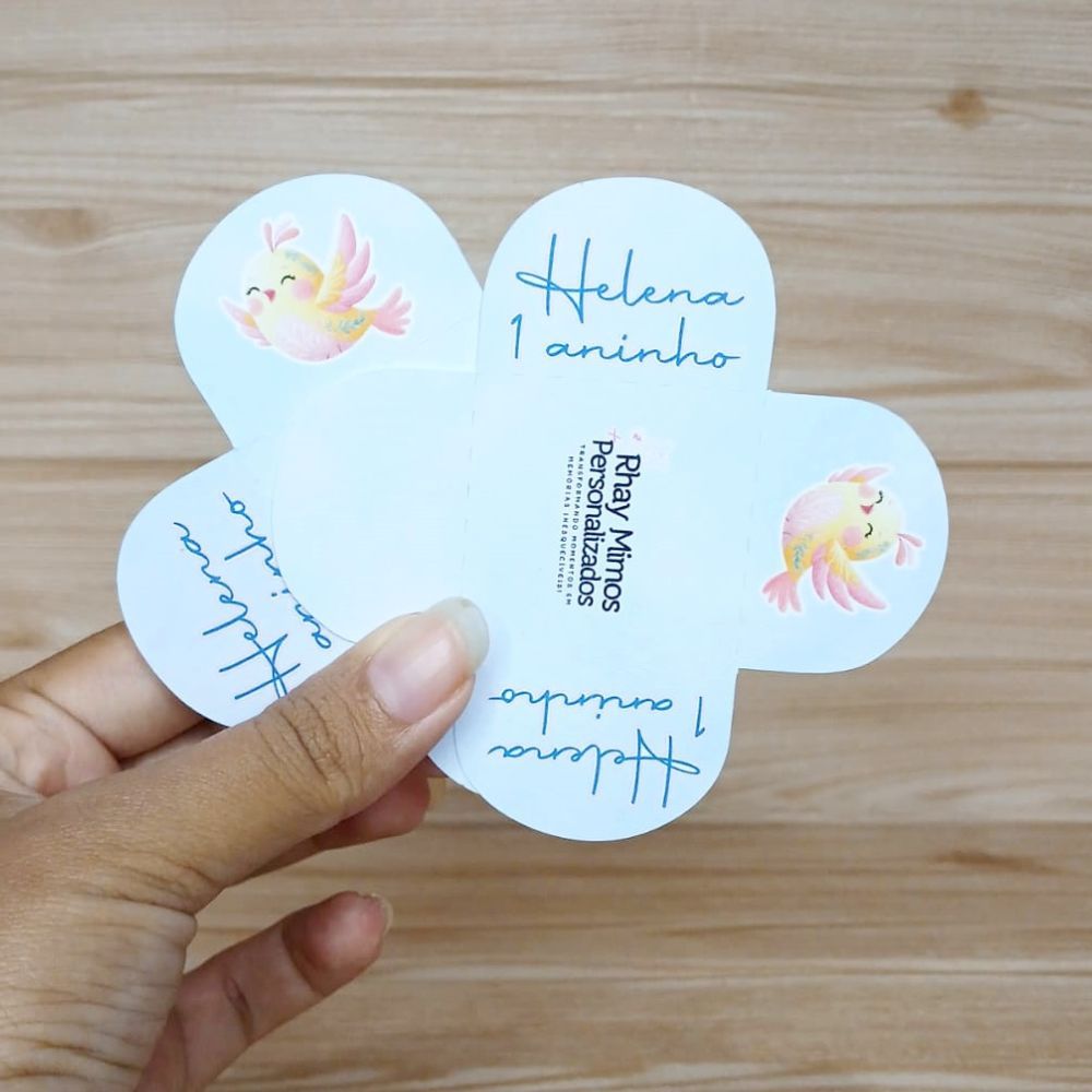 Forminha de Doces Personalizada Jardim Encantado / Festa Infantil / Aniversário / Lembrancinha