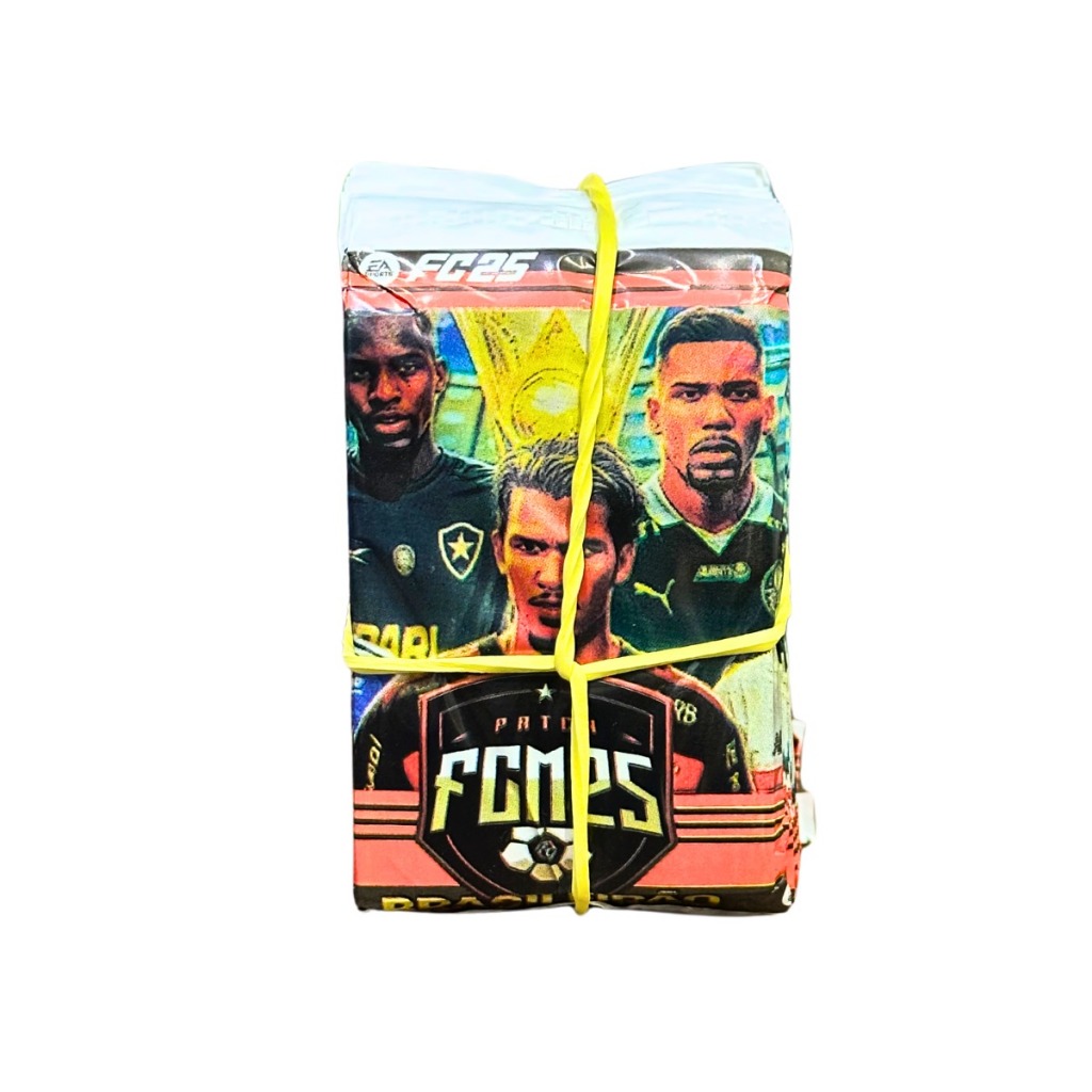 Kit 200 Card Figurinha Brasileirão Futebol 50 Envelopes Fechado Bater Bafo Trocar Carta