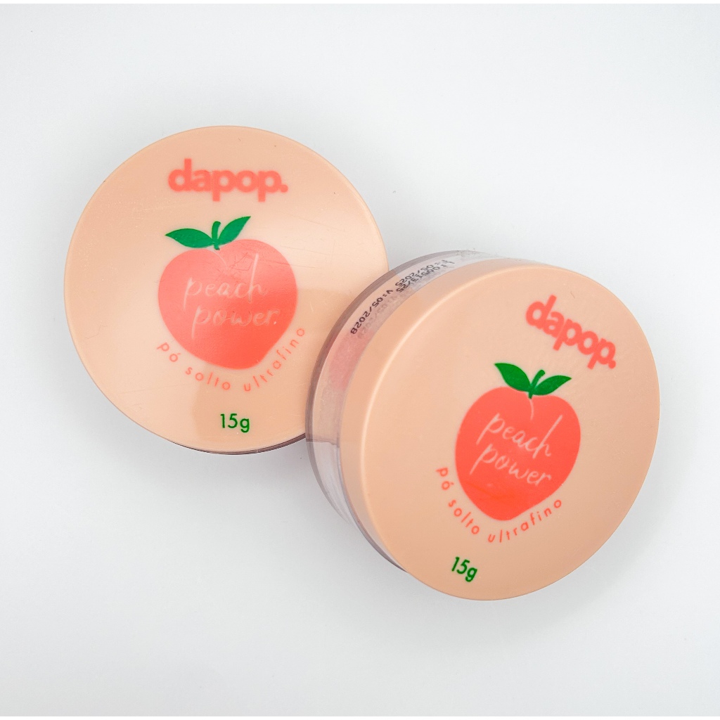 Pó Peach Power Dapop Pêssego - Pó Solto Ultrafino 15g