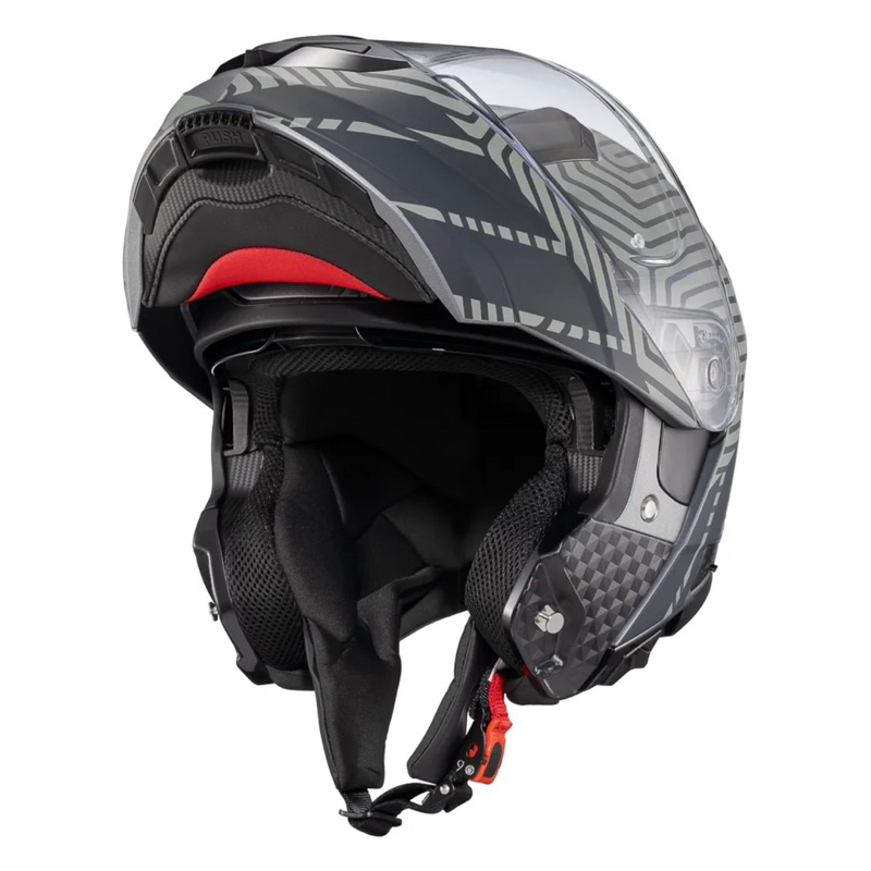 Capacete Texx Kratos Cyber Titânio Fosco Com Óculos Uva/Uvb Escamoteavel Robocop — imagem 2 de 2