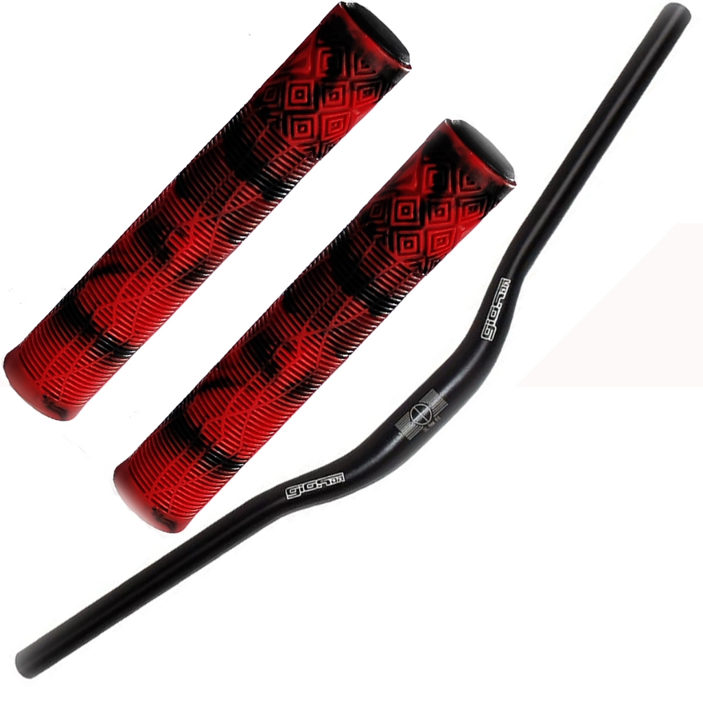 Guidão Gios voado de bike e manopla gios 165mm varias cores em Oferta na Shopee