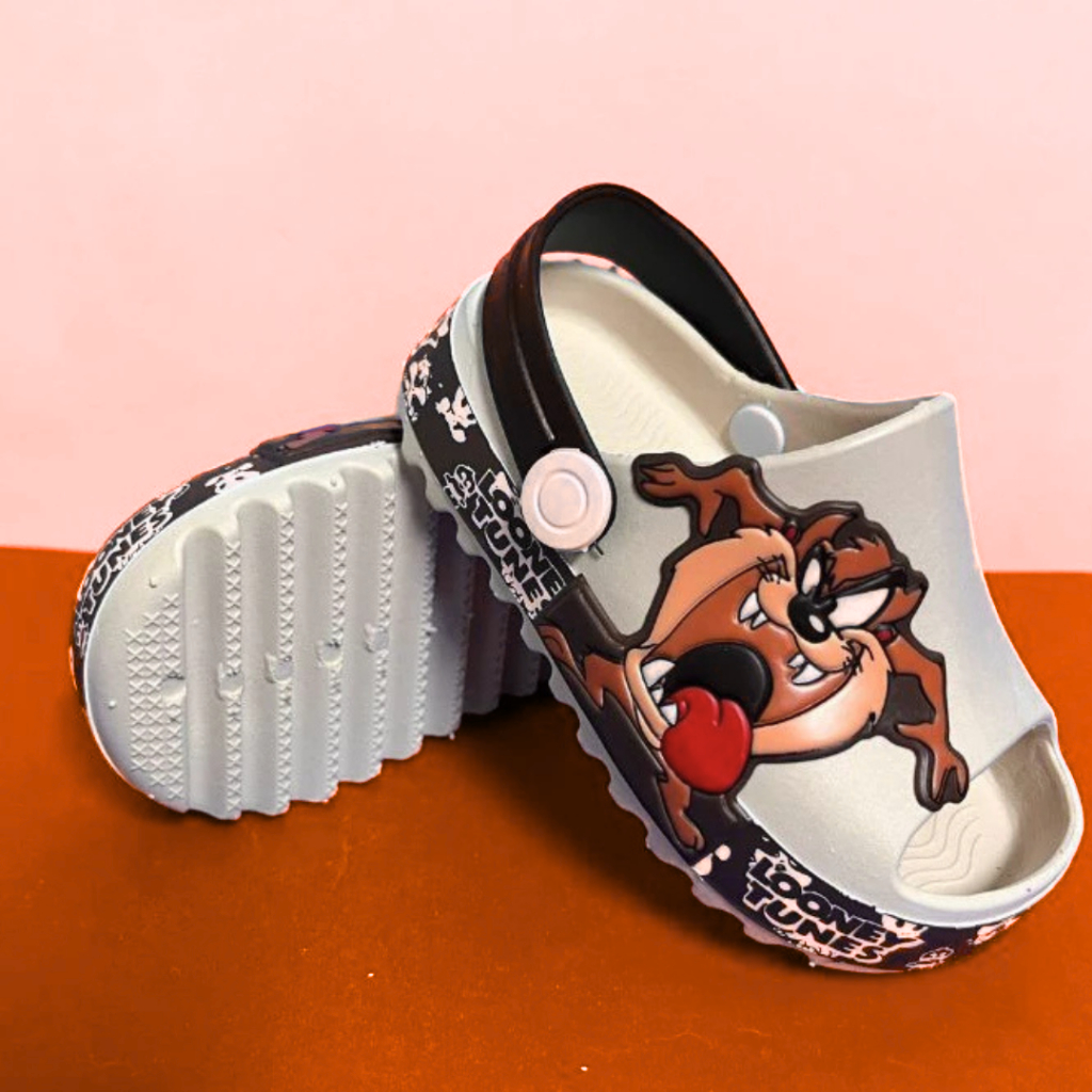 Babuche Infantil Taz mania e dino masculino menino Tratorado Antiderrapante Lançamento Chinelo bebe