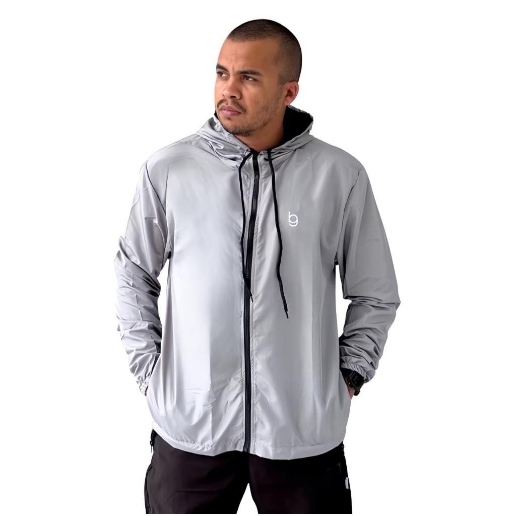 Jaqueta Masculina Corta Vento Impermeável Semi Forrada Repelente a Água