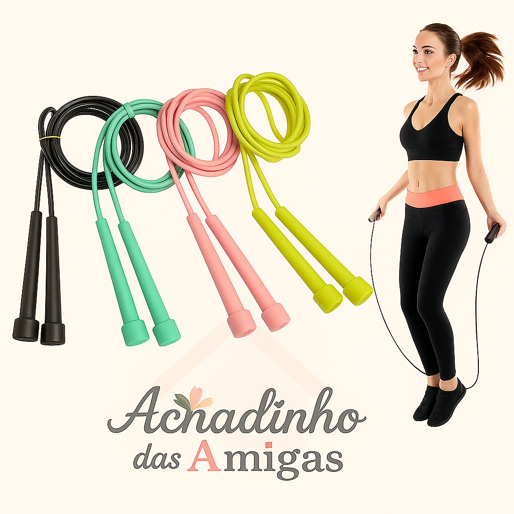 Cordas de Pular Profissional Ajustável de PVC