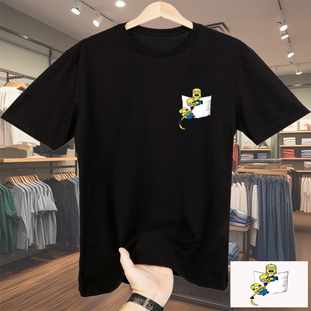Camisa basica Minions camisa oversized camiseta Unissex streetwear algodão Blusa estampada