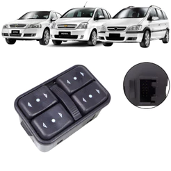 Botão Do Vidro Elétrico Gm Astra Zafira Meriva 1999 A 2012 Dianteiro Esquerdo 4 Portas