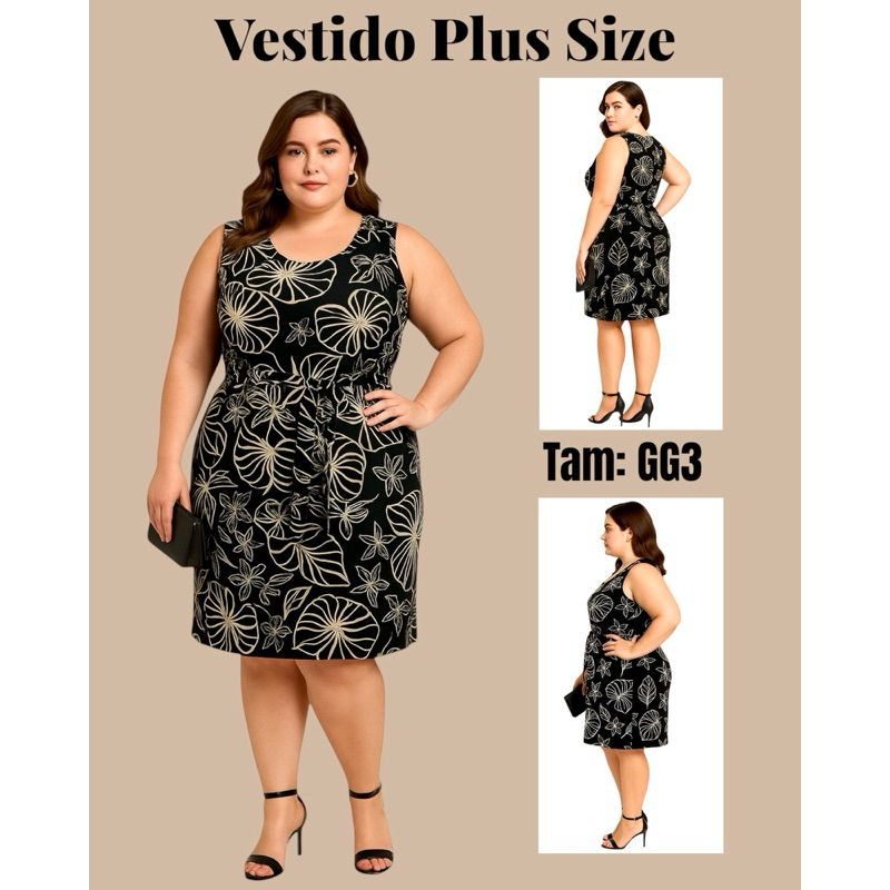 Vestido Feminino Plus Size G3 Alongado Malha Fria Soltinho Leve Confortável Roupas Femininas  Gordinha Envio Imediato