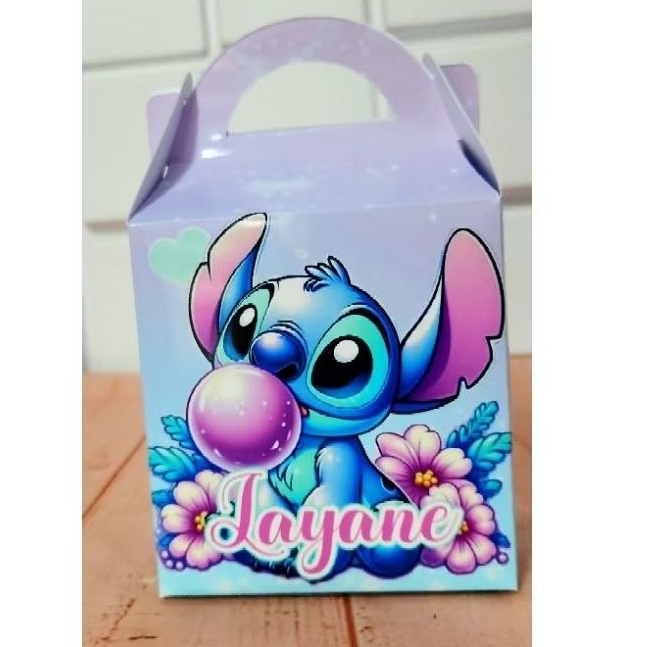 Caixa Maletinha Surpresa Personalizada Stitch Lembrancinha lilo e Stitch festa infantil