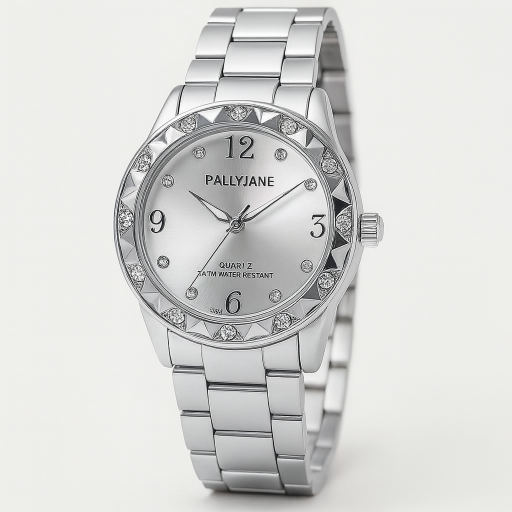 Relógio Feminino Pallyjane Guke Dourado Banhada a Ouro 18k Casual em Aço Inoxidável
