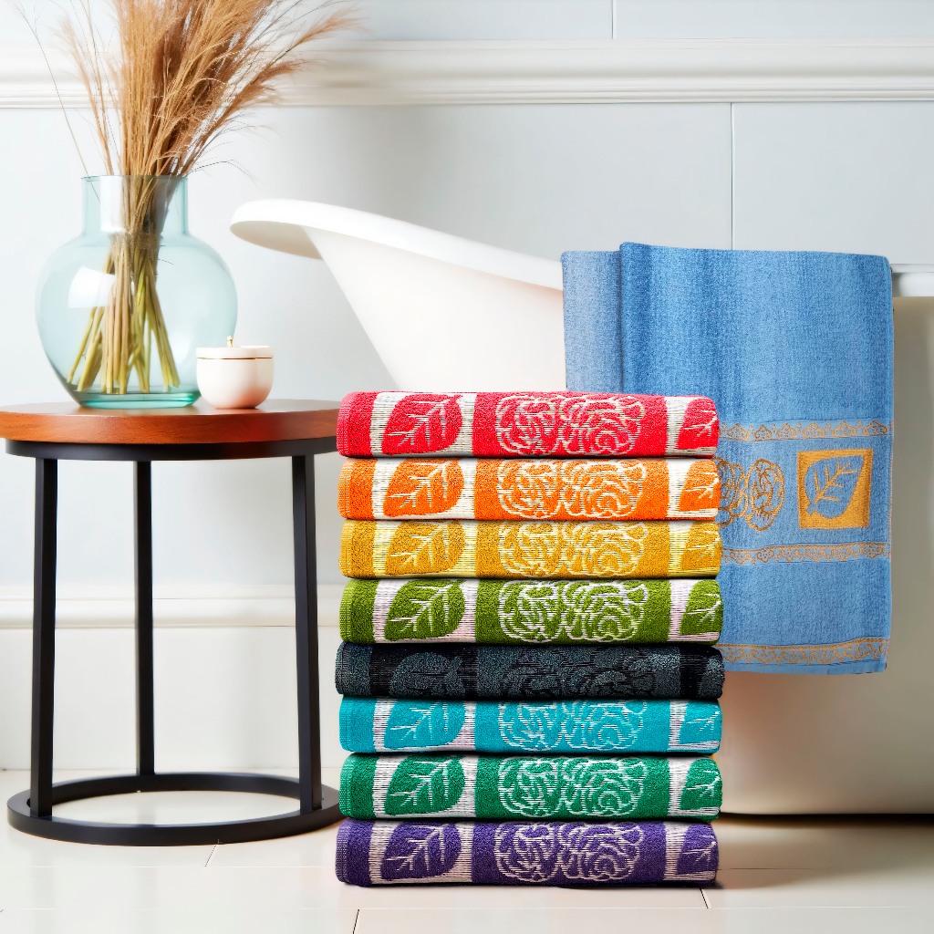 Toalha Gigante de Banho Primavera 0,75 x 1,50 Mts 330g Jaquard