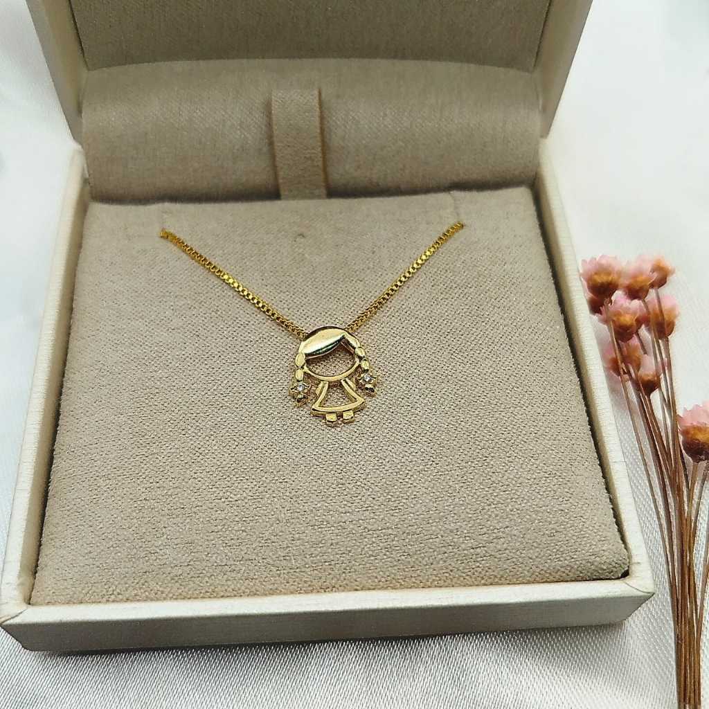 Detalhes do Colar Corrente Veneziana Personalizado com Filhos Menino Menina Presente Mãe Avó Banhado a Ouro 18k