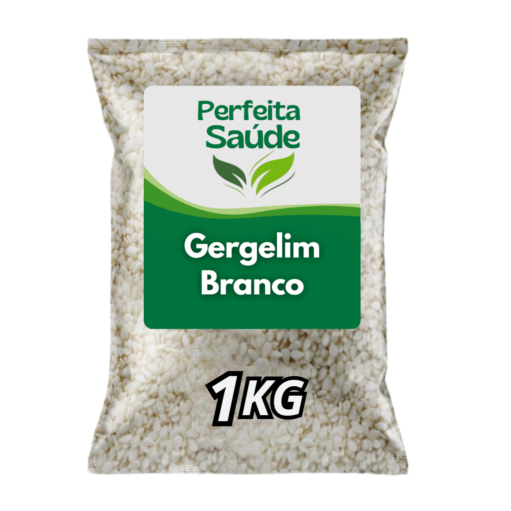 Gergelim Branco 100% Natural 1KG – Fonte de Fibras e Nutrientes Essenciais