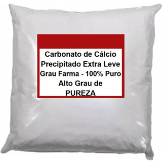 Carbonato De Cálcio Extra Leve Micronizado1000gr em Oferta na Shopee