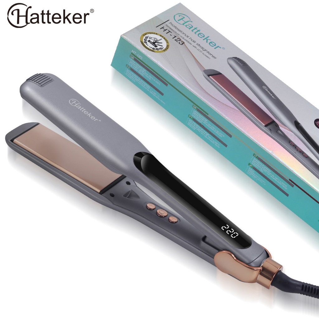 Chapinha De Cabelo Profissional Alisador Modelador Bivolt para Cabelos Lisos e Ondulado Tela LED