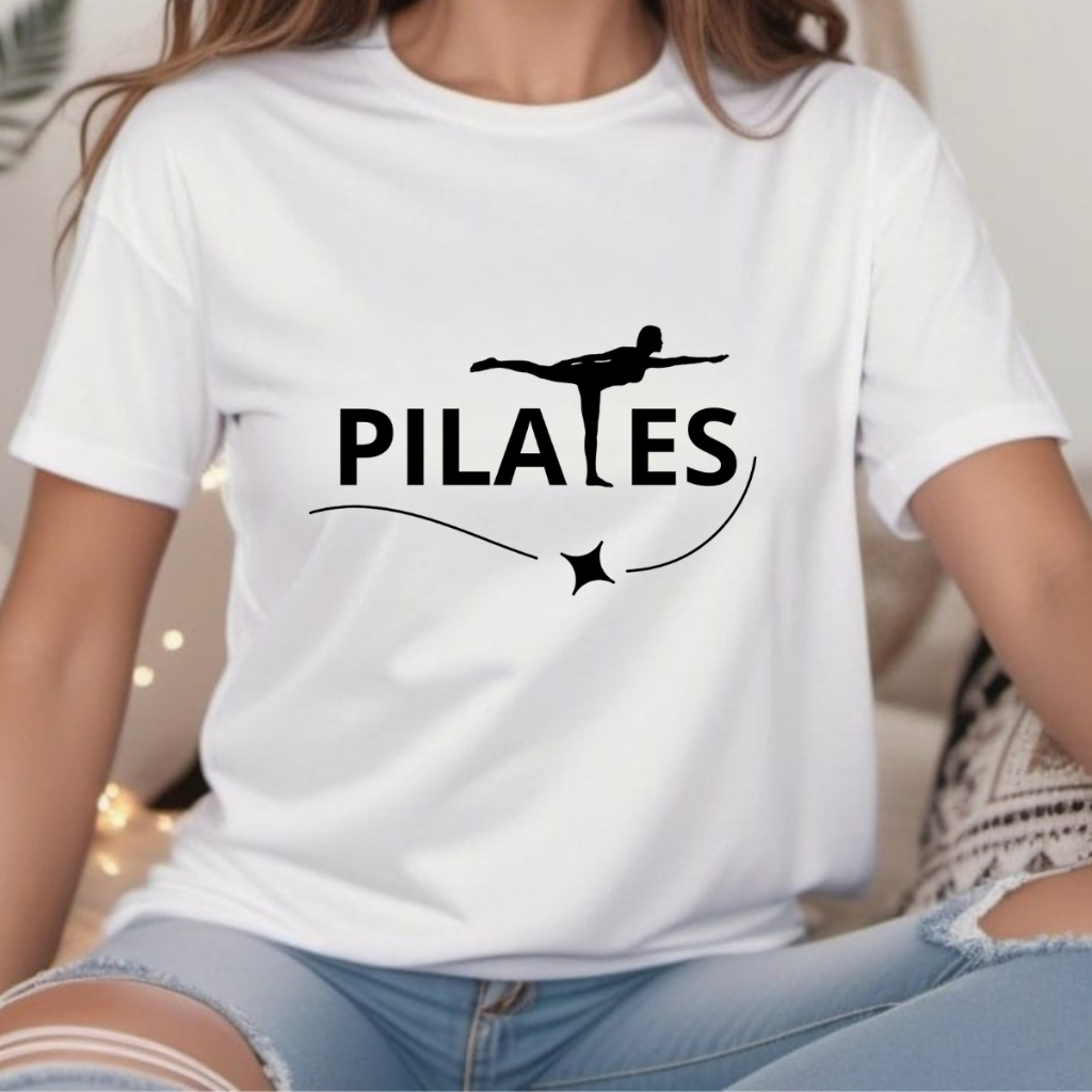 Camiseta Camisa Pilates Blusa Feminina Fisioterapia Algodão em Oferta na Shopee