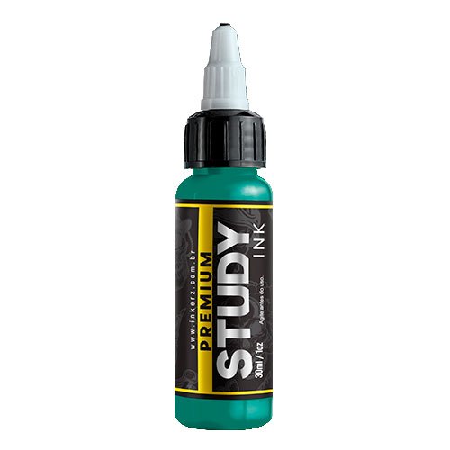 Tinta Study Ink 30 Ml Verde Turquesa Tattoo Aprendiz