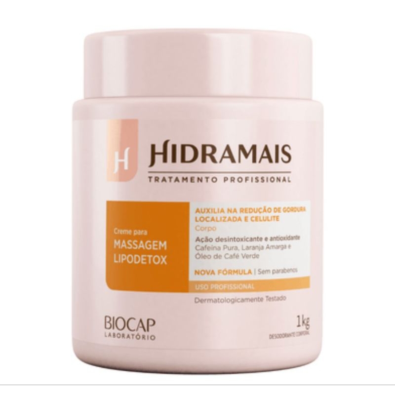 Creme para Massagem Lipodetox 1kg | Drenagem e Firmeza