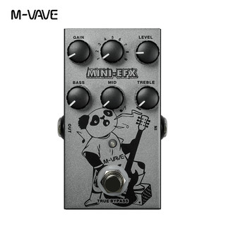 M-VAVE 4 efeitos de overdrive 4 efeitos de distorção Boost 3 Band EQ True Bypass para guitarra elétrica Pedal de