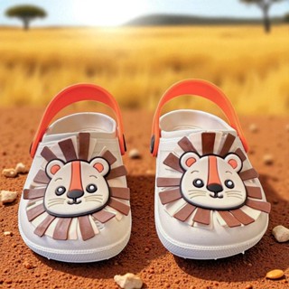 Babuche Infantil Menino Leão Bichinhos Selva Leve Divertido Sandália Confortável Delicado Antiderrapante em Oferta na Shopee