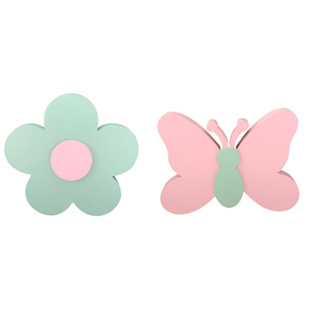 Display Flor e Borboleta Decoração em Mdf Para Festa Aniversário Quarto Infantil em Oferta na Shopee
