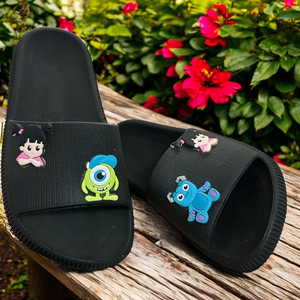Chinelo Nuvem Personalizado Mostrinhos Kids Feminino Confortável Flexível Meninas Estilosas Moda