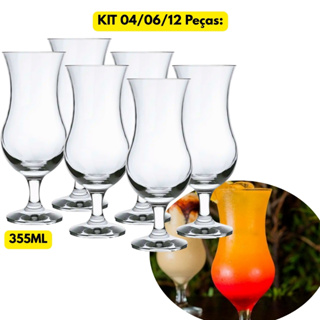 Jogo Taça Coquetel Vidro Drink 4/6/12 Un. Windsor 355ML Bar Restaurante Alto Resistente Vodka Aperol em Oferta na Shopee