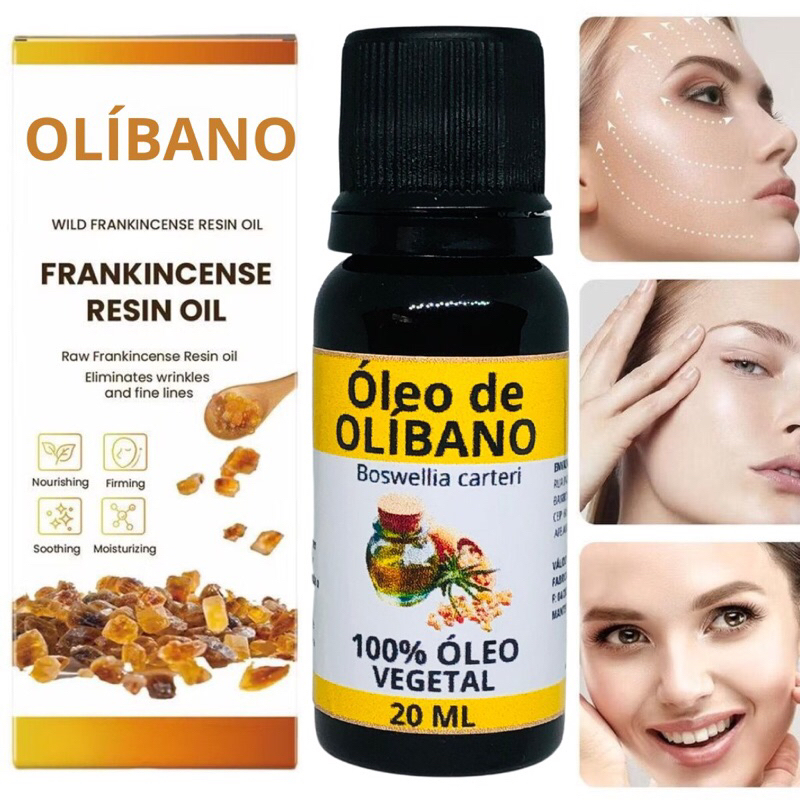 Óleo essencial de Olíbano 20ml Puro - Aromatizador, Massagem, Aromaterapia, Clareador Manchas