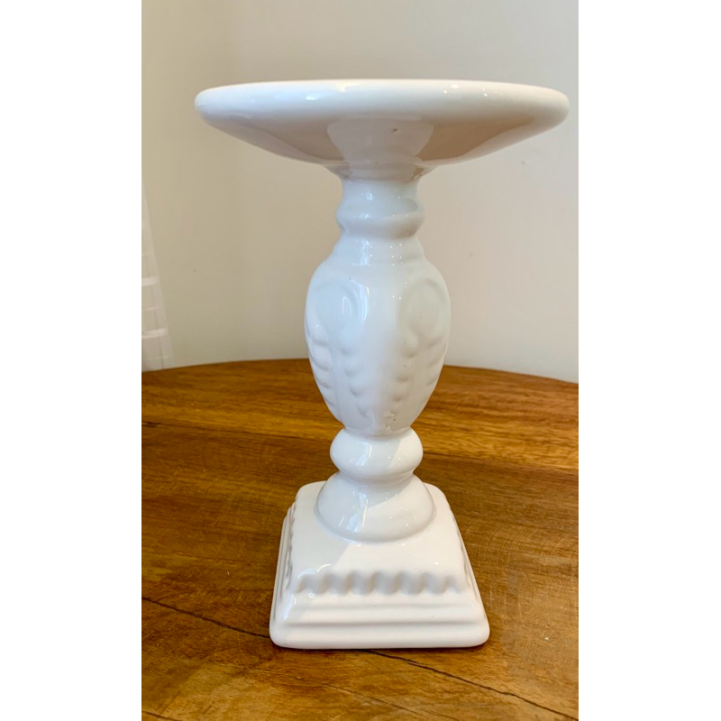 CASTIÇAL PORTA VELA ARTESANAL ARTICIFIAL  ROMANO E GREGO PARA VELA DE CERÂMICA.