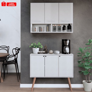 Kit Cozinha Completa Modulada Compacta 2 Peças Multiuso Envio Imediato - Móveis Bonatto em Oferta na Shopee