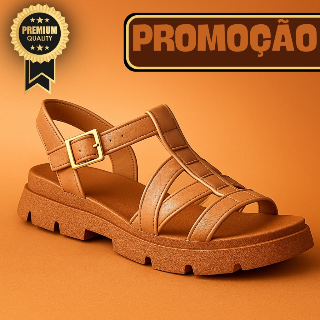 Sandália Tratorada Feminina Estilo Fisherman Confortável Casual em Oferta na Shopee