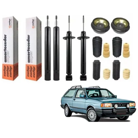 Kit 4 Amortecedores Cofap Parati Quadrada + Kits Batente com Coxim 100% Novo em Oferta na Shopee