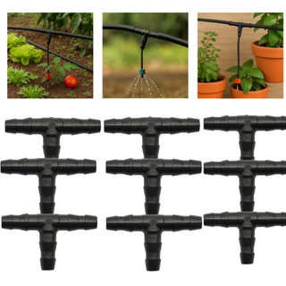 Kit 50 Uniões em T para Mangueiras 4x7mm – Plástico Resistente, Conector Durável para Microtubos