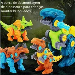 Dinossauro Monta Desmonta Articulado com Ferramenta Brinquedo de Menino em Oferta na Shopee