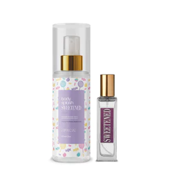 Kit Perfume 30ml e Body Splash 200ml SWEETENED by Primacial - Fragrância Floral com Notas de Morango e Framboesa