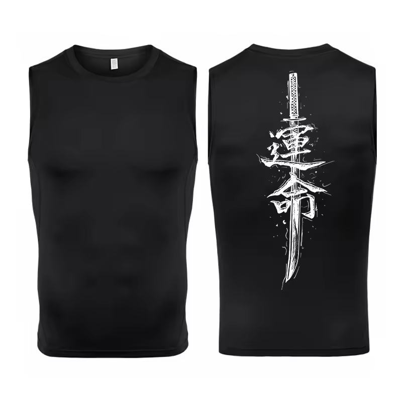 Camiseta Regata Compressão Academia Treino Justa Fitness Exclusiva Japan Arte em Oferta na Shopee