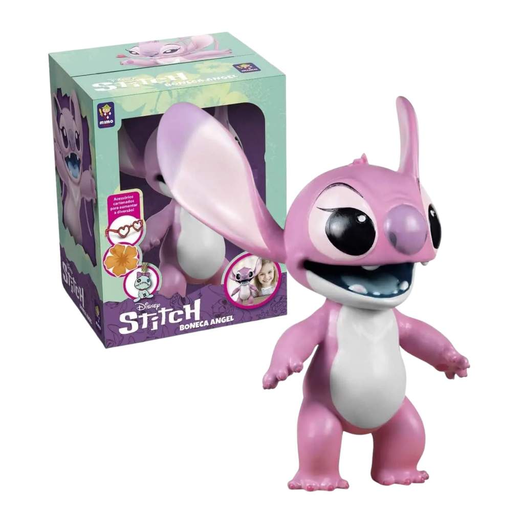 Boneca Angel Gigante Vinil 40cm Coleção Lilo & Stitch Disney Mimo Toys Brinquedo Presente Infantil em Oferta na Shopee