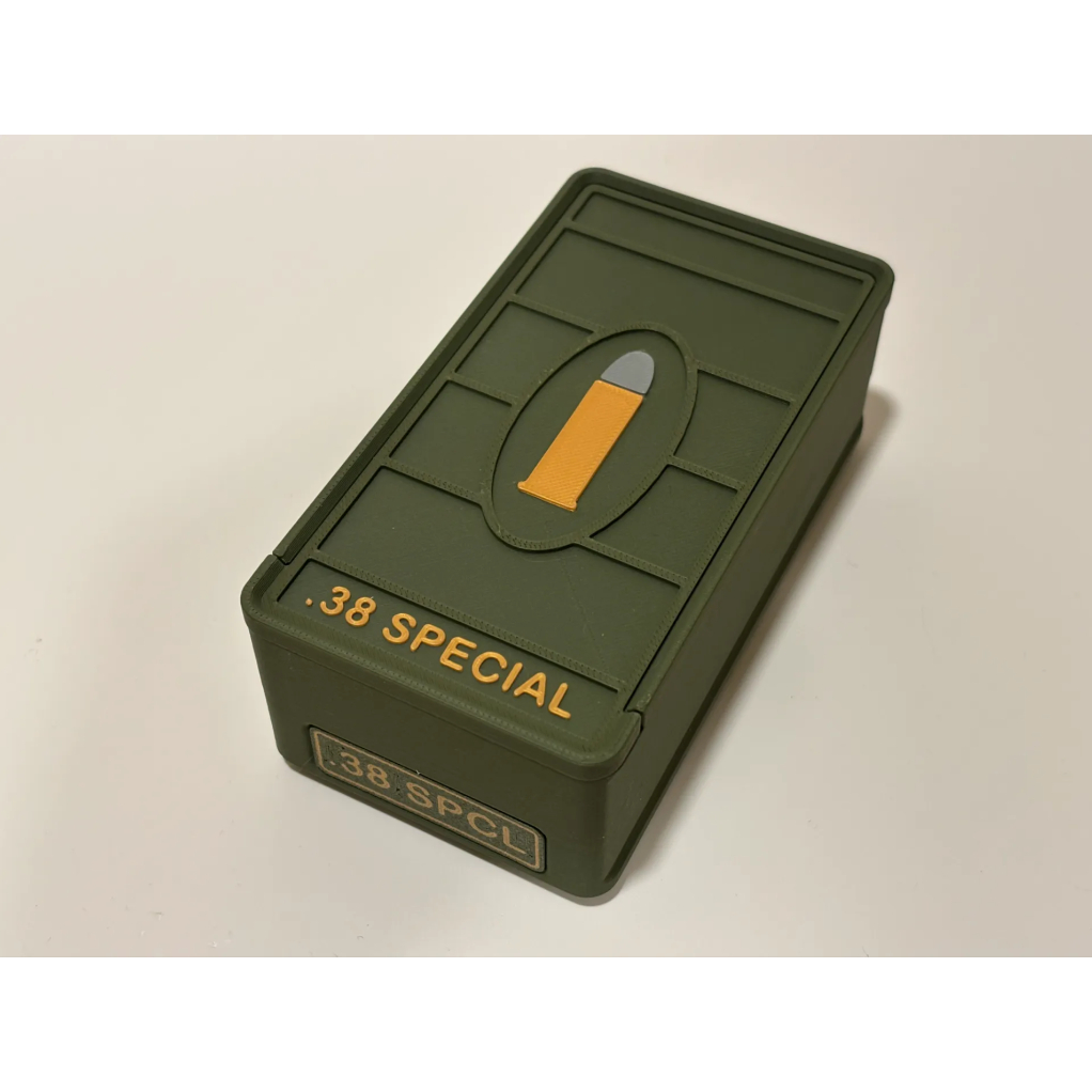 Caixa de Munição .38 SPL SPECIAL SPCL 50 Balas Armazenamento Bunker Pounds