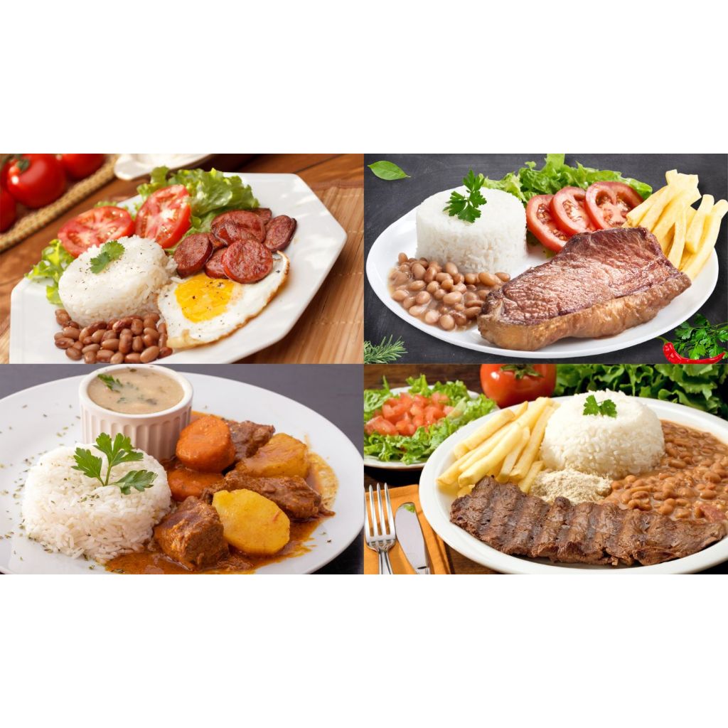 Adesivo Parede Prato Comida Marmita Decoração Restaurante Bar Lanchonete - Modelo 02 Hd em Oferta na Shopee