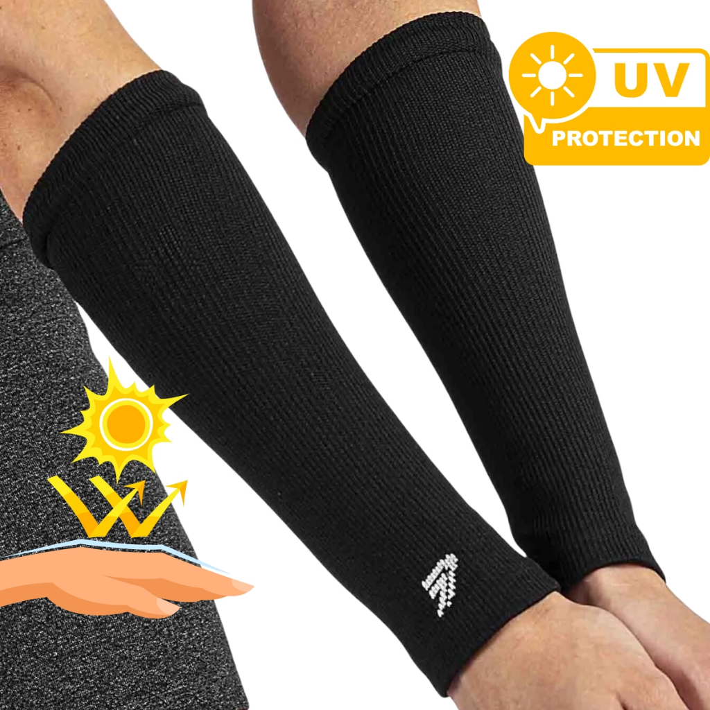 Par Manguito Proteção Solar UV Manga Braço Esporte Mangote Vôlei Basquete Ciclismo Bike Esporte