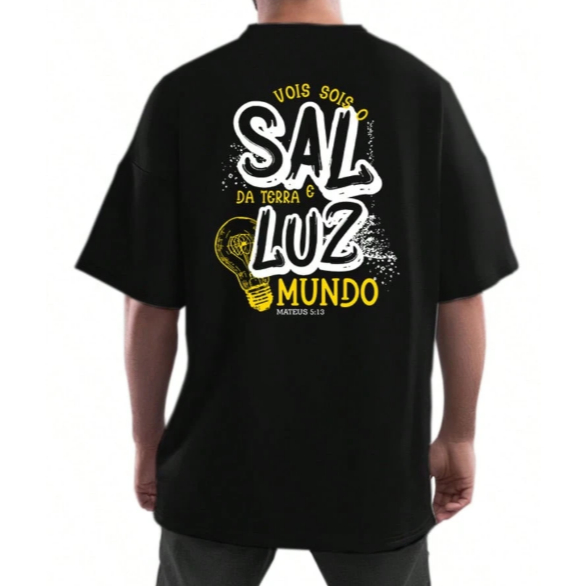 Camiseta Cristã Evangélica Moda Gospel Jesus Sal Da Terra Camisa Unissex em Oferta na Shopee