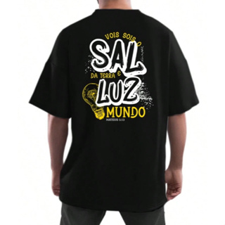 Camiseta Cristã Evangélica Moda Gospel Jesus Sal Da Terra Camisa Unissex em Oferta na Shopee