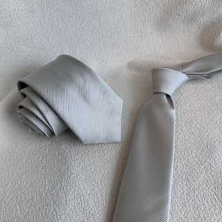 02 Gravata Masculina Slim Prata/Cinza Padrinho Casamento em Oferta na Shopee