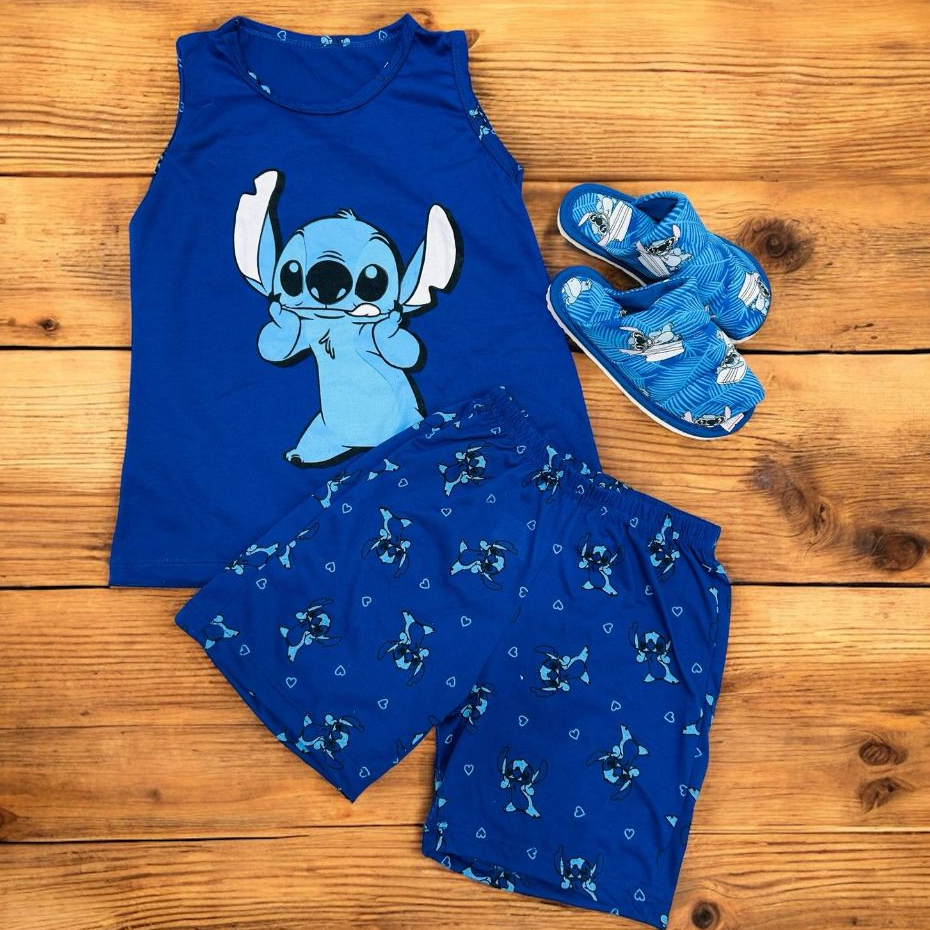 Kit pijama regata masculino infantil + pantufa de menino juvenil verao em Oferta na Shopee