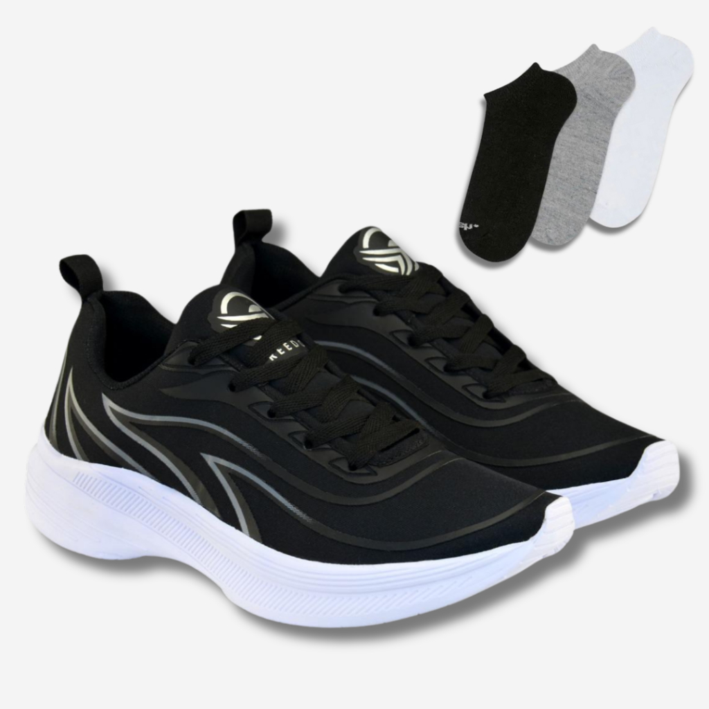 Combo Unissex Corrida: Tênis + Meia Curta | Para Todos os Estilos