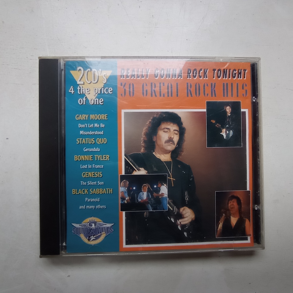 CD Really Gonna Rock Tonight - 30 Great Rock Hits (Gary Moore / Status Quo / Black Sabbath /Genesis) - 1992 - Importado