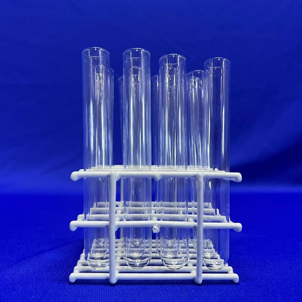 Kit Com 12 Tubos De Ensaio De Vidro 13x100mm + Estante em Oferta na Shopee
