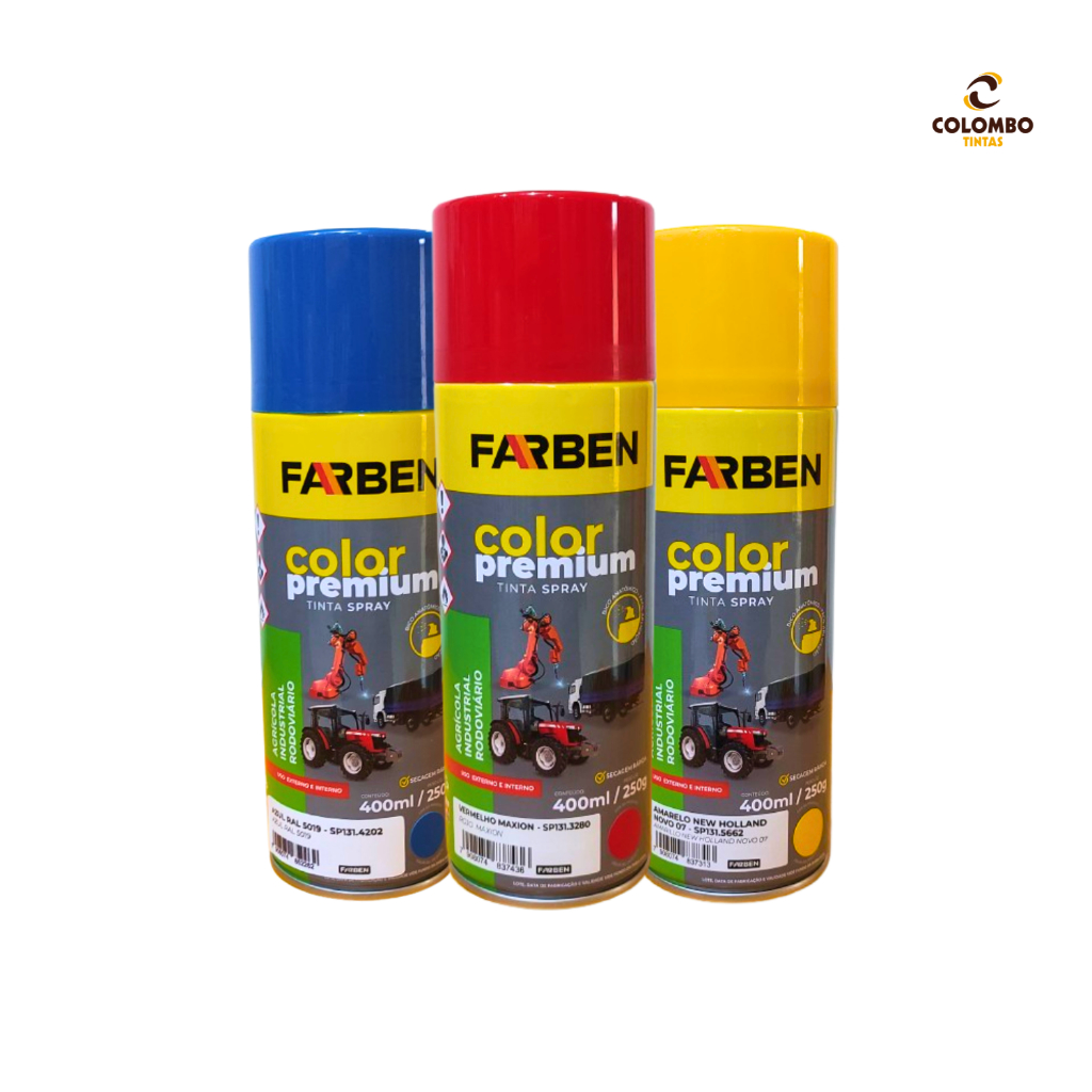 Spray Farben New Holland 400ml Para Máquinas Agrícolas e Peças