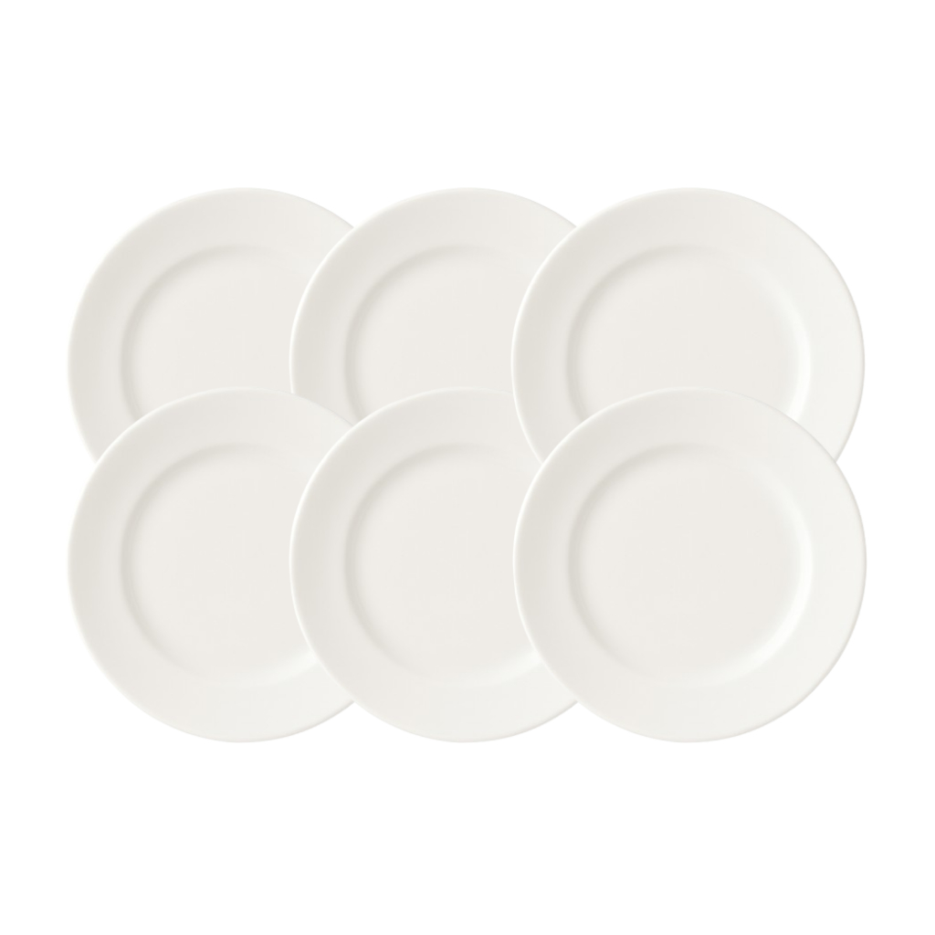 Conjunto de 2,4 e 6 Pratos para Sobremesa de Porcelana Clean 20cm - Lyor em Oferta na Shopee